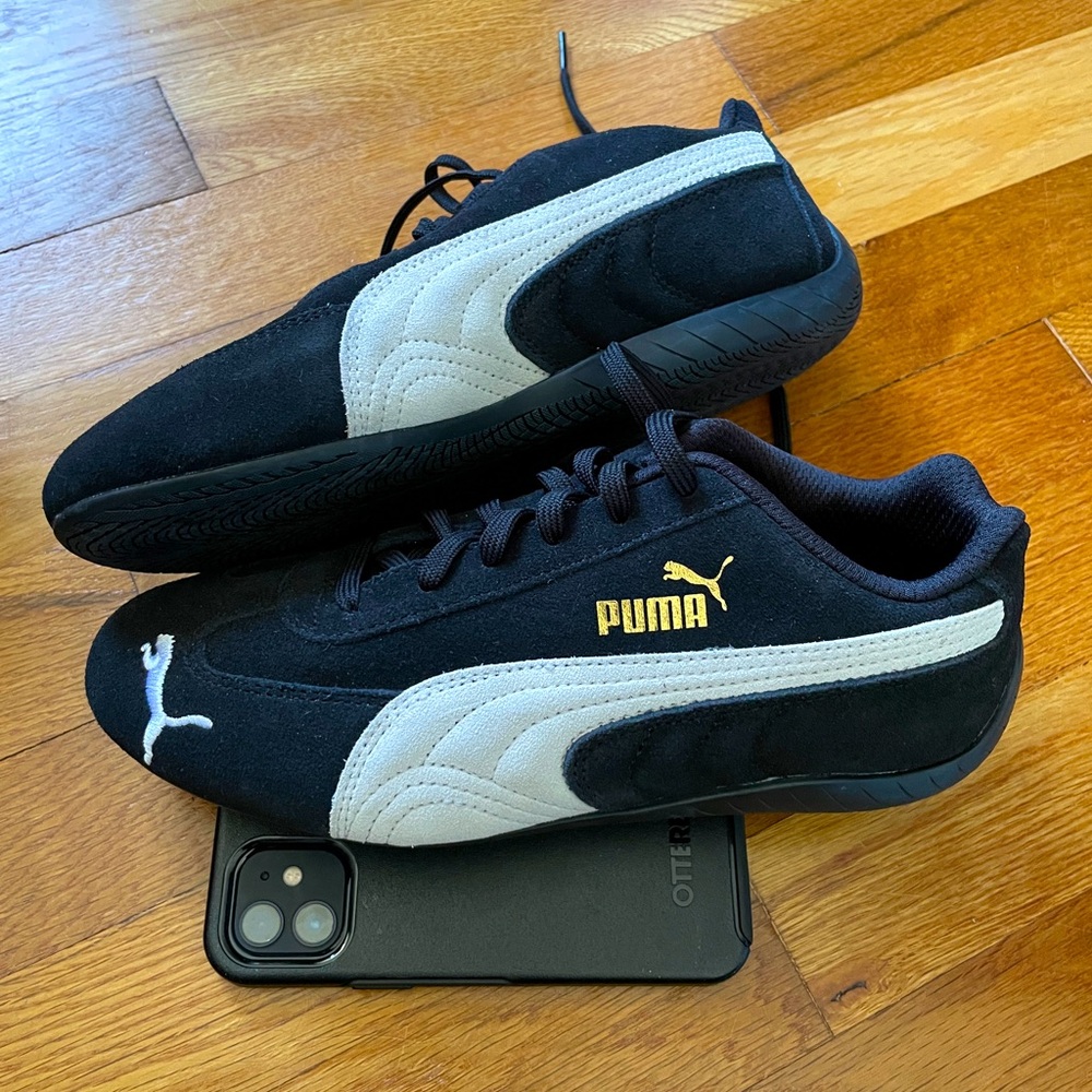 Puma Speedcat Suede Black White Sz 7